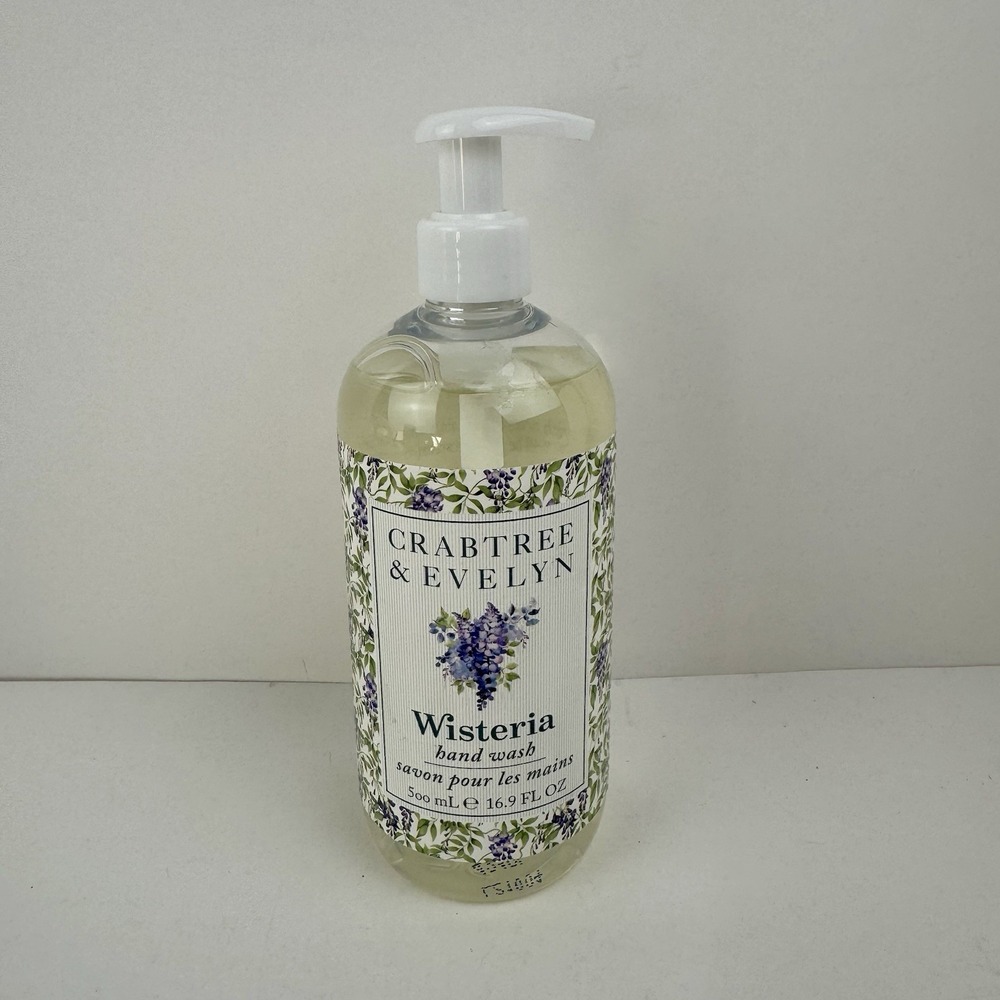 Crabtree & Evelyn Wisteria Hand Wash 16.9 oz Floral Soap New - Picture 3 of 7